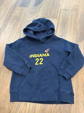 Youth Indiana Fever Caitlin Clark #22 Navy Pullover Hoodie by Outerstuff